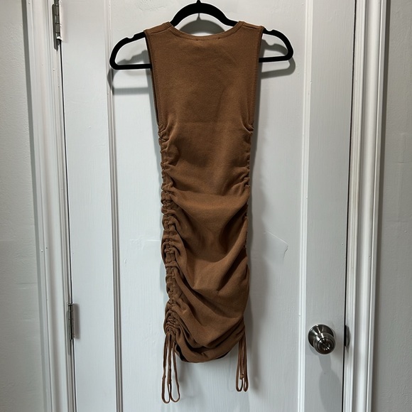 LIONESS Military Minds Mini Dress Camel Size XS - Picture 12 of 12
